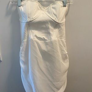 Pretty little thing white mini dress size US 6